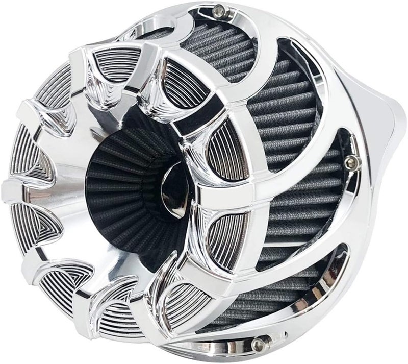 QASULER Motorcycle CNC Intake Air Cleaner Filter - Image 1