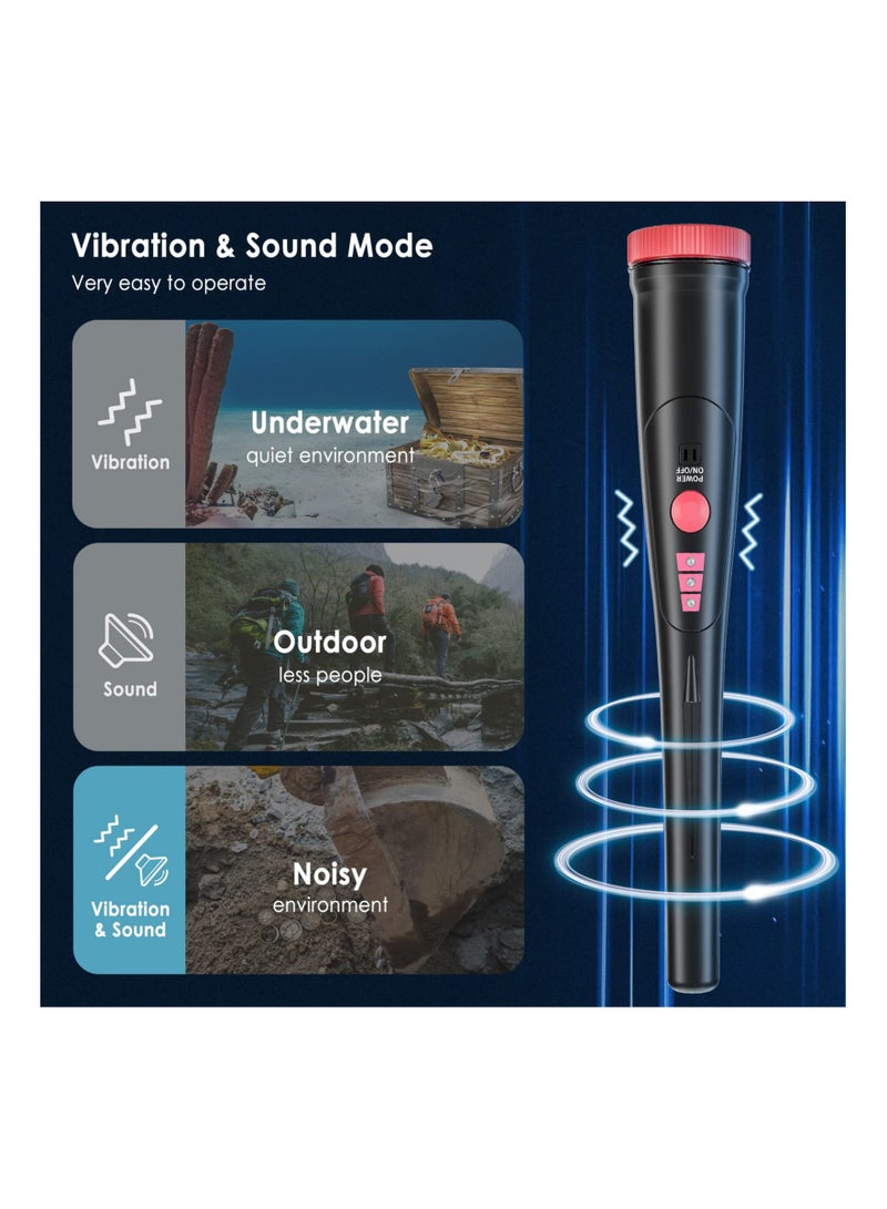 Metal Detector Pinpointer, SYOSI Lightweight Pinpointer Metal Detectors with 360°Detect Probe Buzzer Vibration, High Sensitivity Kids Metal Detector for Locating Gold Coin Treasure Hunting - Image 4