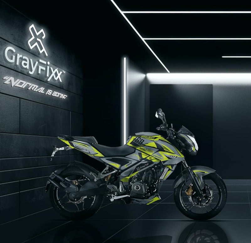 Grayfixx Project 69 OTX Edition Full Body Sticker for Pulsar NS 200 | Printed in Premium Gloss Vinyl with FPF(Fade Protection Film), Water Proof, Precut Sticker, Pack of 1 for Both Side - Image 2
