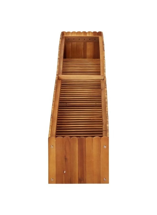 vidaxl vidaXL Garden Raised Bed 200x30x25 cm Solid Acacia Wood  - Image 2