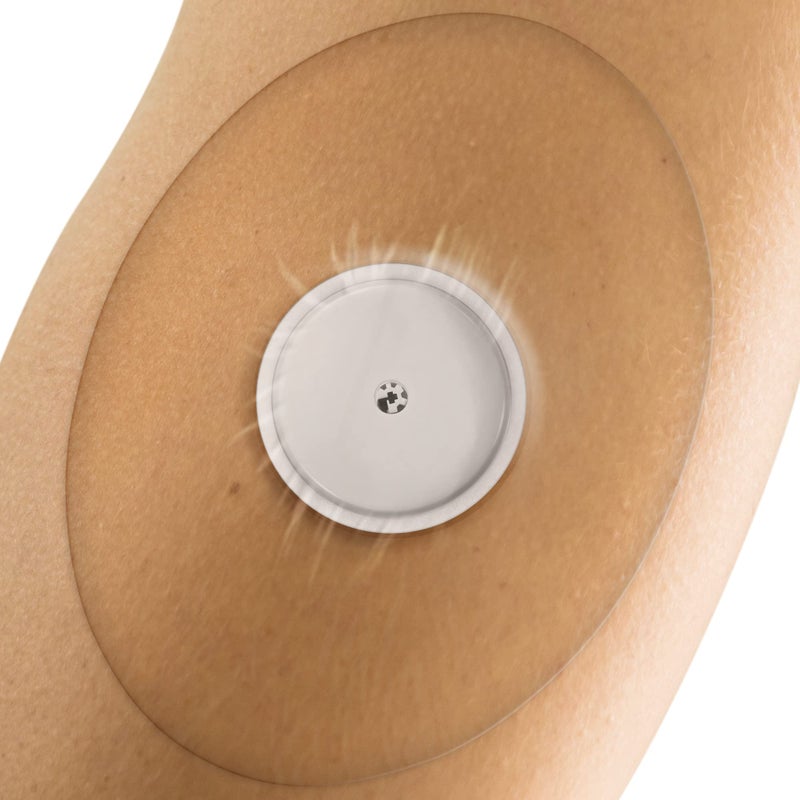 Fixic Freestyle Adhesive Patches 25 PCS Good for Libre 1 2 3 Plus Enlite Guardian Waterproof Adhesive Bandages Libre Covers PreCut Back Paper Long Fixation for Sensor Transparent