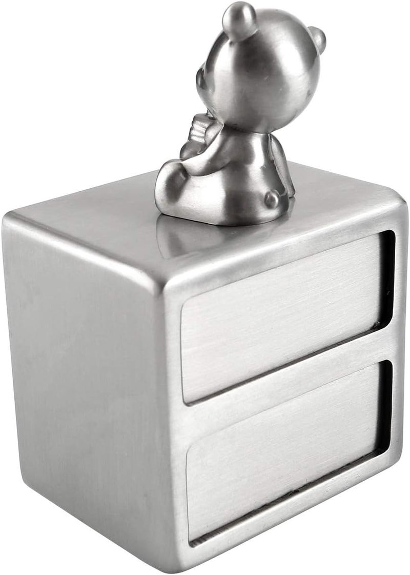 Mogoko Silver Baby First Tooth and Curl Keepsake Box Set - Image 3