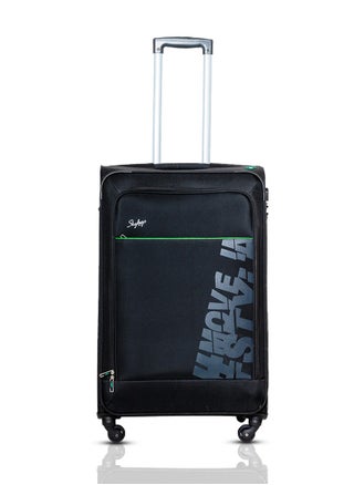 Rhumba Checked Luggage| 4W Str (E)| Polyester Soft Sided 360° 4 Wheels Spinner Trolleys| Large-24 Inch- Black - pzsku/Z67E8D88AF615A0381961Z/45/_/1739354000/0698490d-853c-4bcc-8471-8c33d60937e2