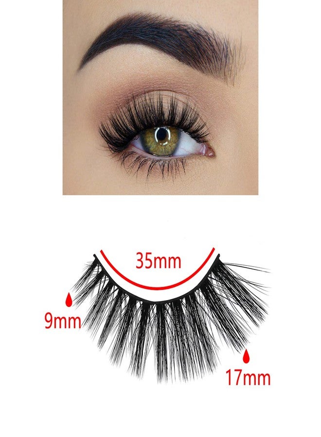 FARRED Wholesale Faux Mink Lashes 30 Pairs 3D A07 Medium Length Vegan Eyelashes Fluffy Volume Strip Lashes Bulk Fake Mixed Natural Look 3D False Eyelashes (3D A07) - Image 2
