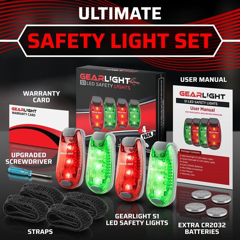 GearLight Rechargeable Bike Light, Bike Headlight and Tail Light Set, Powerful Front and Back Lights for Night Riding Safety, Night Riding Accessories, White Elephant Stocking Stuffer for Men - Image 2