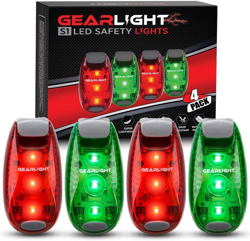 GearLight Rechargeable Bike Light, Bike Headlight and Tail Light Set, Powerful Front and Back Lights for Night Riding Safety, Night Riding Accessories, White Elephant Stocking Stuffer for Men - Image 1