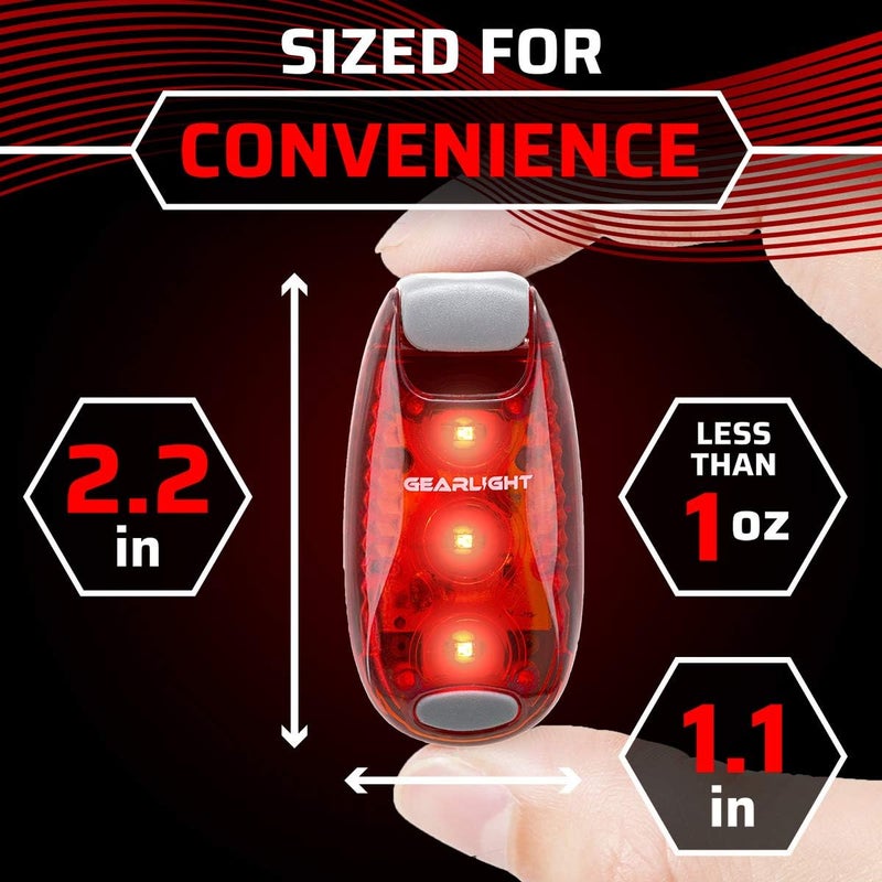 GearLight Rechargeable Bike Light, Bike Headlight and Tail Light Set, Powerful Front and Back Lights for Night Riding Safety, Night Riding Accessories, White Elephant Stocking Stuffer for Men - Image 3