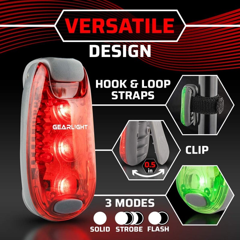 GearLight Rechargeable Bike Light, Bike Headlight and Tail Light Set, Powerful Front and Back Lights for Night Riding Safety, Night Riding Accessories, White Elephant Stocking Stuffer for Men - Image 4