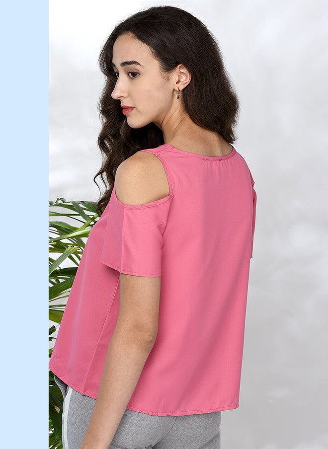 CHIMPAAANZEE Pink Solid Top - Image 5