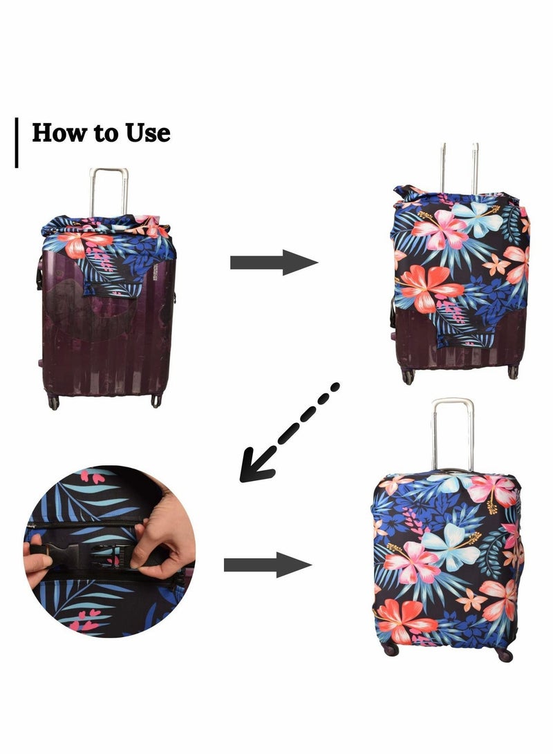 Y&D Luggage Cover, Water-Washable Suitcase Spandex Elastic Protective Covers Travel Accessories Suitable for 18-32 Inch Trolley Case - Image 2