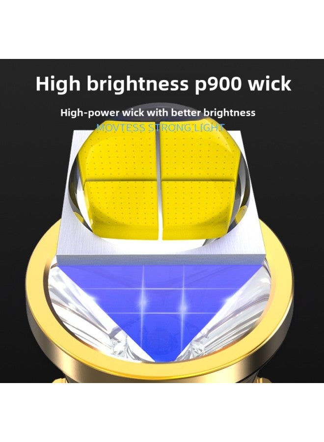 مصباح صيد ليلي قابل لإعادة الشحن LED عالي الإضاءة للاستخدام في الهواء الطلق واستكشاف المناجم - اللون: أبيض، مجموعة صندوق ملونة - Image 3