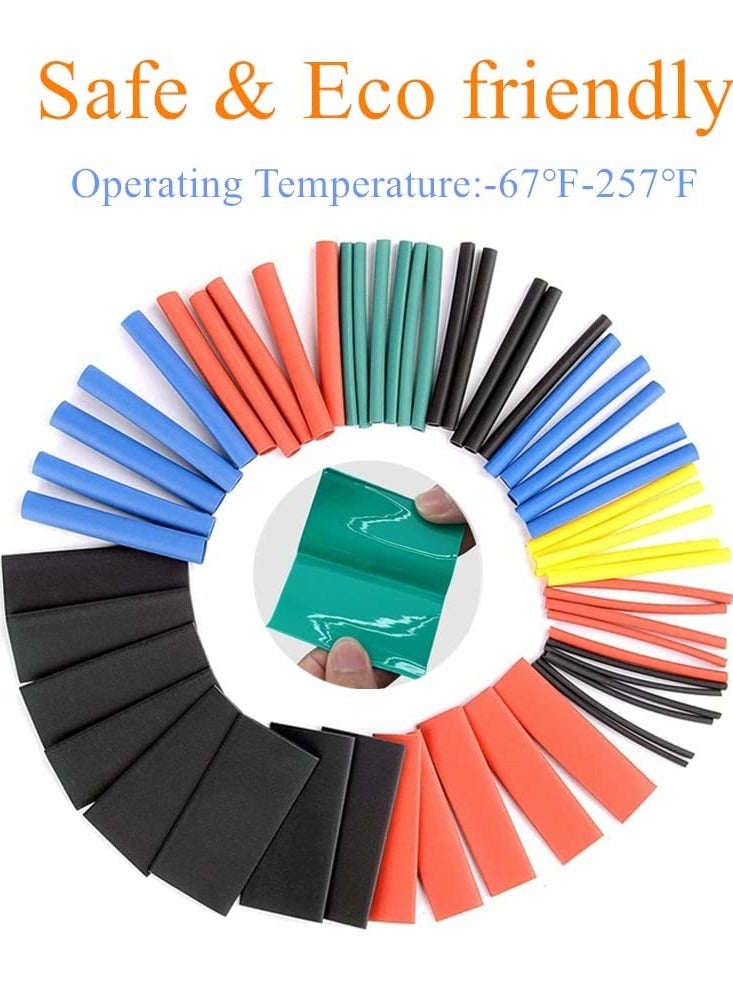 Heat Shrink Tubing Kit Heat Shrink Tubing for Wrapping Wires and Electrical Insulation, Assorted Cable Wrap Tubing Kit for Crafts, 164 Pieces - Image 4