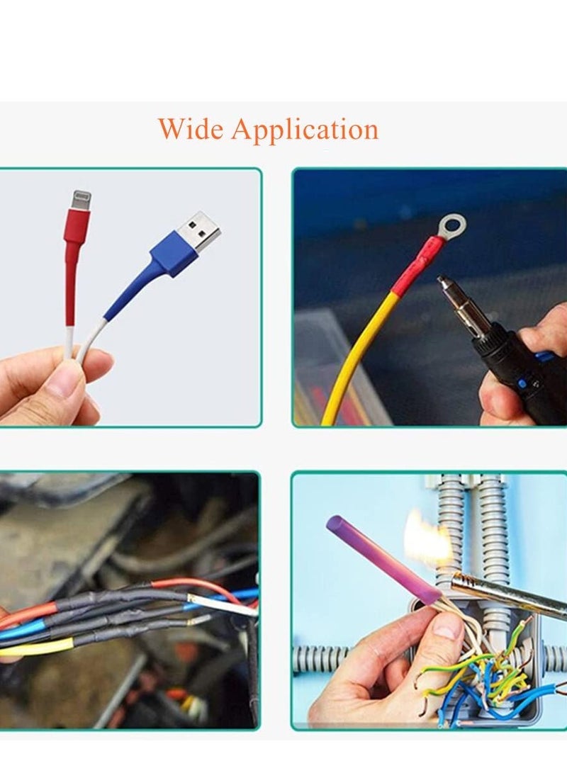 Heat Shrink Tubing Kit Heat Shrink Tubing for Wrapping Wires and Electrical Insulation, Assorted Cable Wrap Tubing Kit for Crafts, 164 Pieces - Image 5