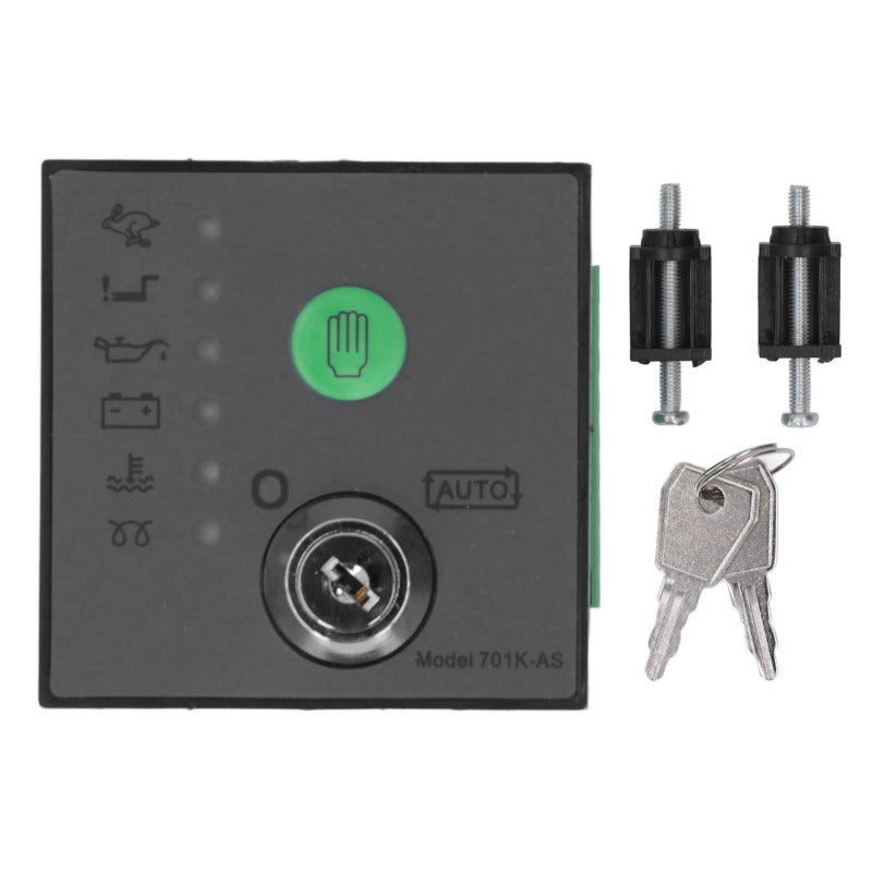 Automatic Genset Controller: ABS Material, 1.2A DC Fuel Output, 8 To 35VDC Power - Multi Function Control, Comprehensive Protection, LED Fault Indication for Generator Set Maintenance & Operation - Image 1
