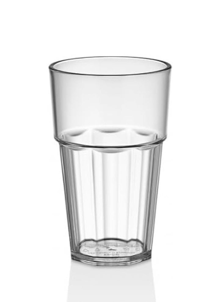 GastroPlast أكواب غاسترو بلاست PC سعة 400 مل - أدوات شرب بولي كربونات فاخرة للضيافة الأنيقة والآمنة
