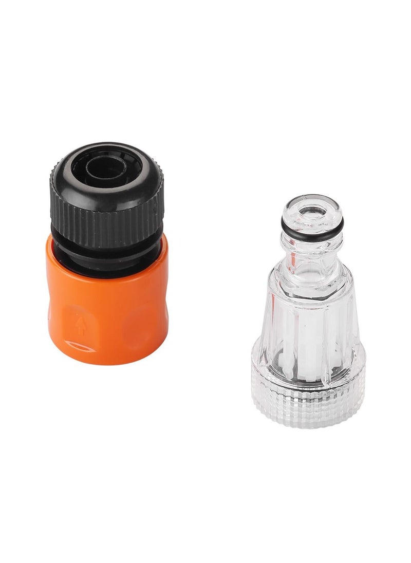 LAWAZIM Inlet Connector And HPC Connector Set -2 Pieces- Corrosion Resistant Leak-Proof Universal Fit Adapters for Hoses and Pressure Washers - Hose Repair Extension for Outdoor Patio Cleaning Tasks  - Image 1