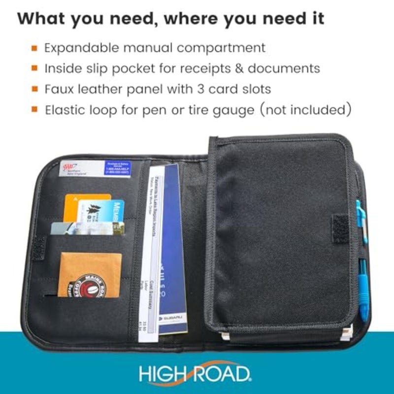 Glove Box Organizer and Car Manual Holder - Insurance and Registration Holder for Glove Box with Clear Pockets for Quick Access to Car Documents and Expandable Manual Holder - Image 3