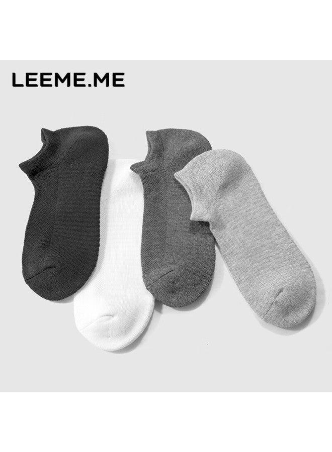 Leeme.me Grain Rice men's Socks Autumn And Winter Anti-odor Men's Socks Fleece Bottom Short Socks Men's Boat Socks Men - Image 3