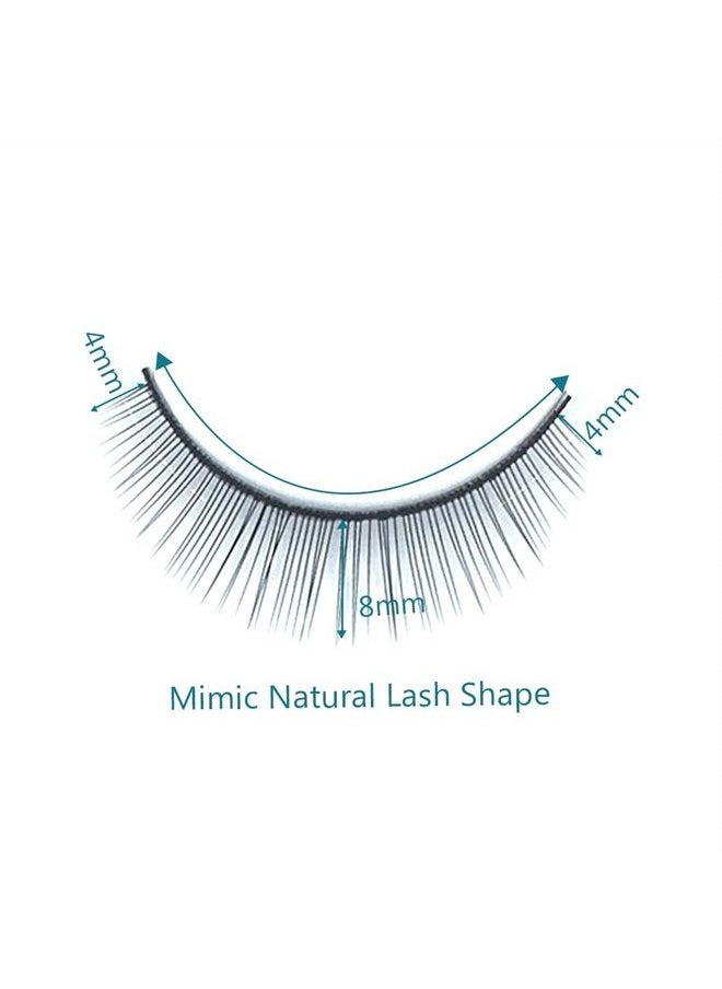 Obeyalash - OBEYA 25 Pairs Practice Lashes for Lash Extensions on Mannequin Head or Make Own Lashes, Training Lashes Mimic Natural Lashes Self Adhesive 8mm Practice Eyelash Strips, Gift 10 Pairs Lash Mapping - Image 1
