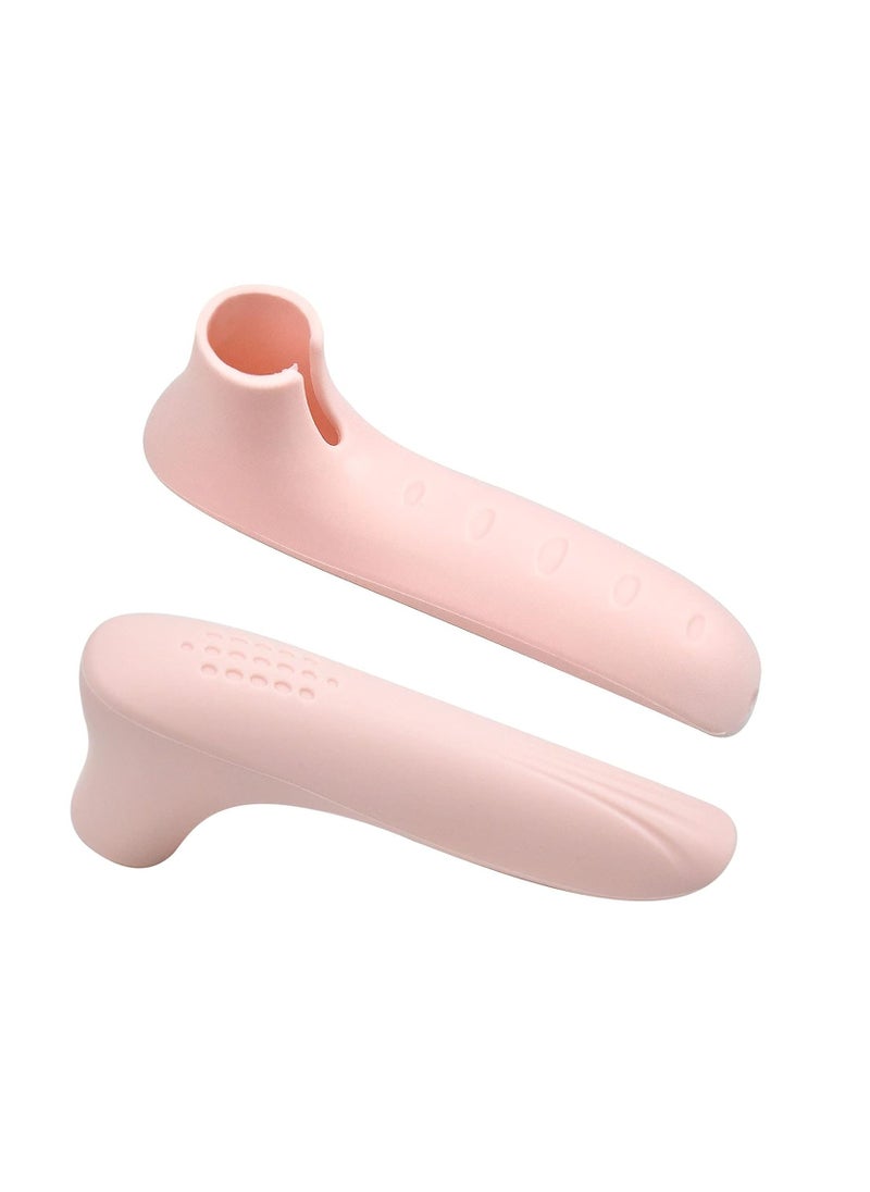 2 PCS Baby Safety Equipment Door Handle Cover, Silicone Door Handle Glove Cover, Thicker Door Knob Protector, Anti-Static, Food Grade Silicone (Brown)  - Image 1