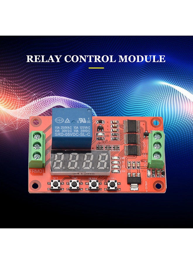Generic - FRM01 Relay Module Timing/Delay/Cycle/Self-lock Multi-function Relay Control PCB Board,12V - Image 1