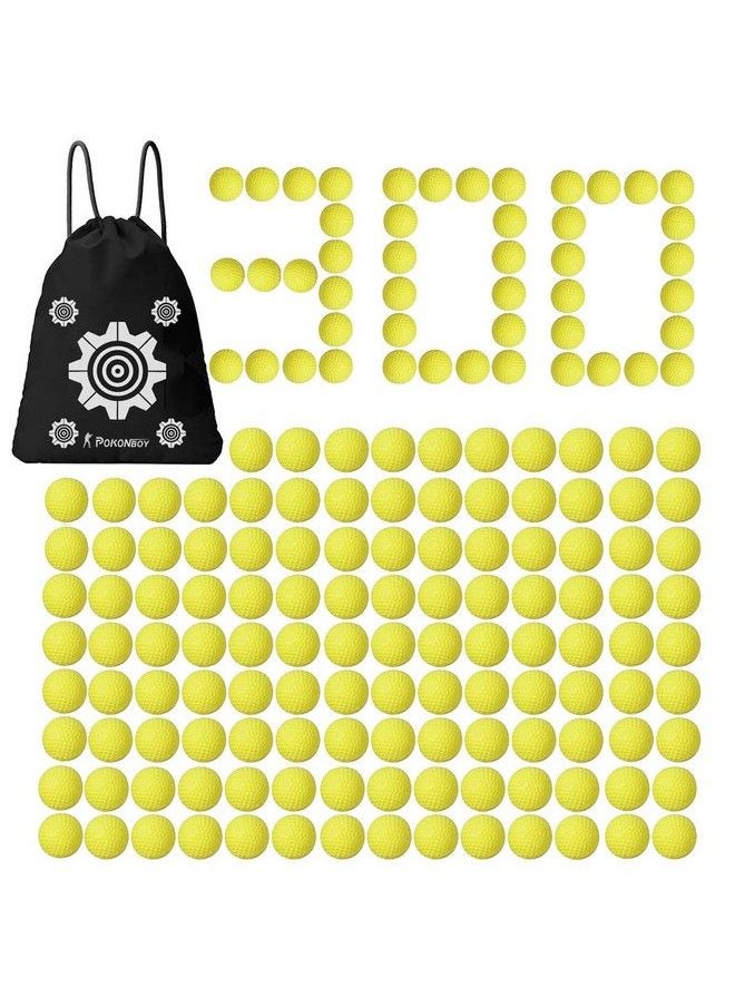 POKONBOY 300 Rounds Refill Pack Balls Ammo Compatible With Nerf Rival Gun Foam Bullet Ball Replacement Refill Pack For Blasters Guns  - Image 2