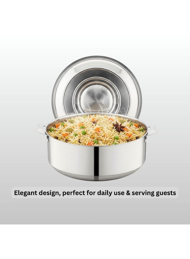 تسوماب قدر طهي تسوماب المصنوع من الفولاذ المقاوم للصدأ - طاجن معزول مزدوج الجدار سعة 1.5 لتر - Image 5