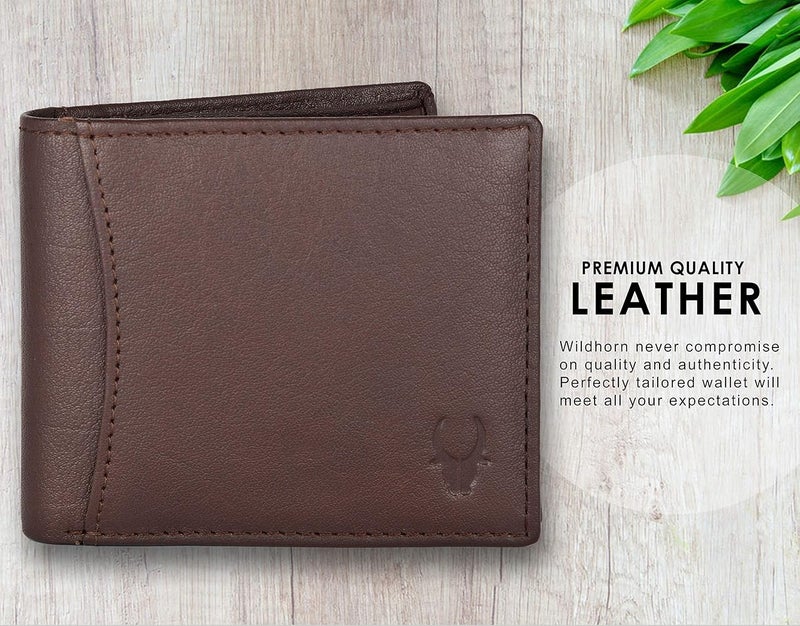 WILDHORN Genuine Leather Hand-Crafted Wallet For Men, Bifold Leather Wallet,Model-WH1173 - Image 4