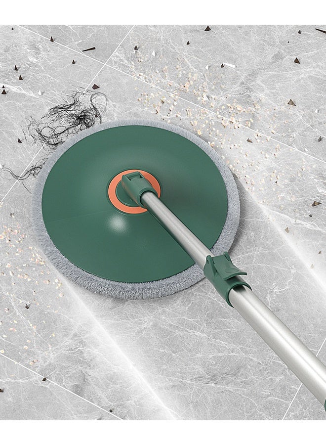 keke Spin Mop & Bucket Set with 2 Extra Replacement Heads | 360° Self-Wringing Floor Mop | Stainless Steel Handle | Microfiber Mop for Tile, Marble & Hardwood Floors | Green - Image 2