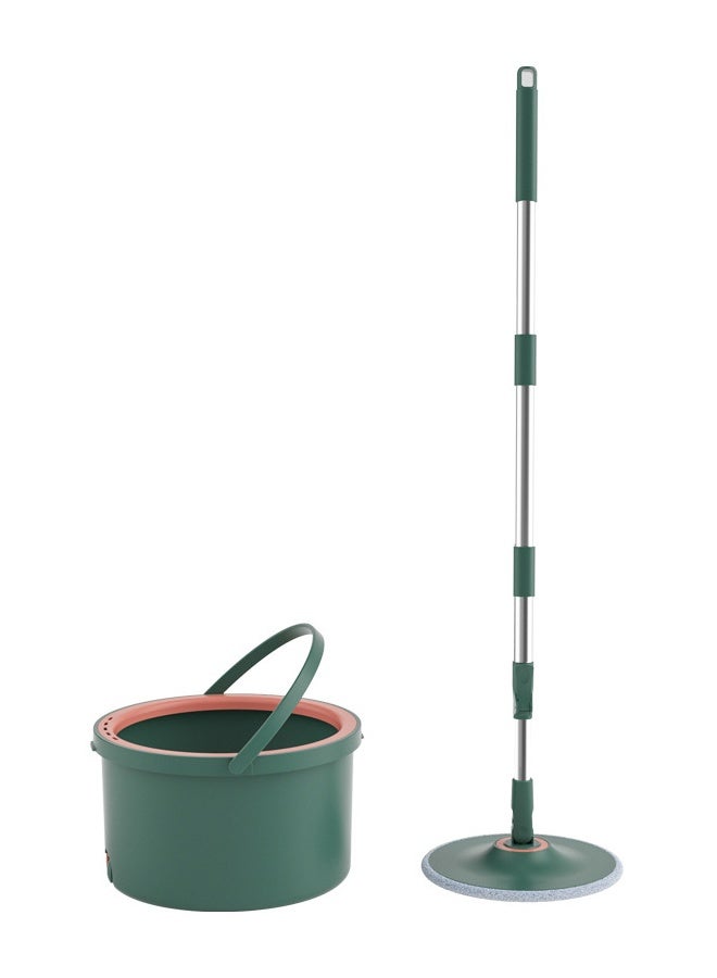 keke Spin Mop & Bucket Set with 2 Extra Replacement Heads | 360° Self-Wringing Floor Mop | Stainless Steel Handle | Microfiber Mop for Tile, Marble & Hardwood Floors | Green - Image 5
