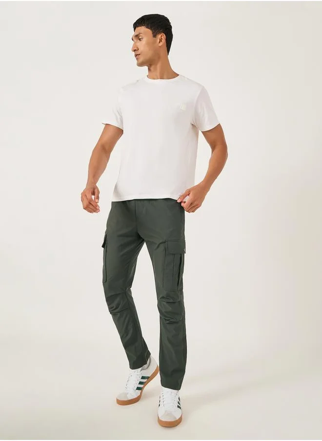 Fort Collins Men Solid Straight Leg Cargo Pants