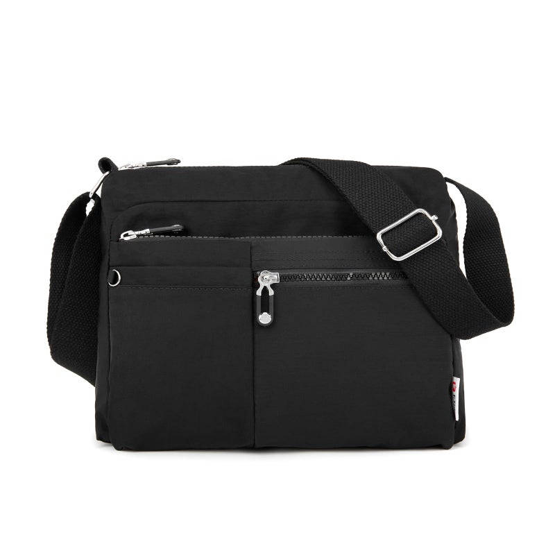 ETidy Crossbody Bag For Women Waterproof Lightweight Casual Shoulder Handbag Purse(Black - Image 1