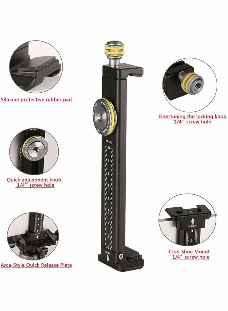 Y&D Aluminum Monitor Holder for Tripod Mount, Universal Phone Tablet Clamp Adapter Bracket with 1/4 inch Screw and Rail Tool Filming Live - Image 2