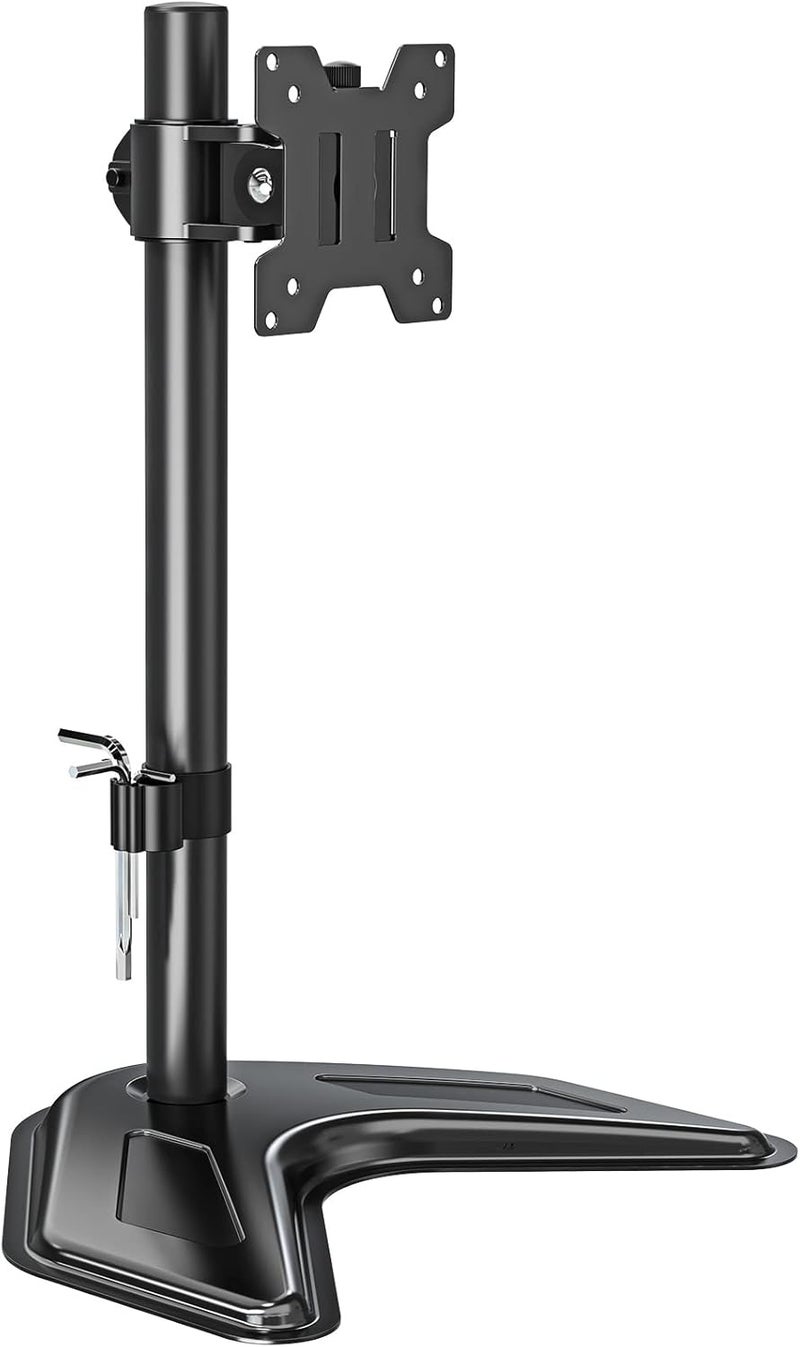 MOUNTUP Single Monitor Stands, Freestanding VESA Monitor Desk Mount fits 13'' to 32'' Computer Screen with Height Adjustable, Swivel, Tilt, Rotation, Holds up to 17.6 lbs, VESA 75x75/100x100 MU0023 - Image 1