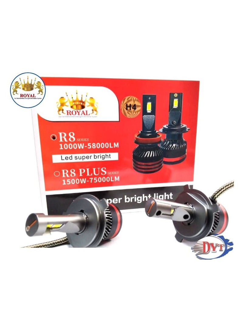 رويال Led Headlight H4 -( DYT R8) - Image 3