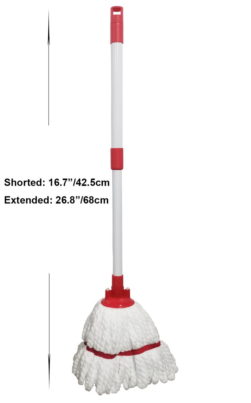 Xifando Mini Mop for Kids, Retractable, Removable, Little Helper's Small Cleaning Tool - Image 3