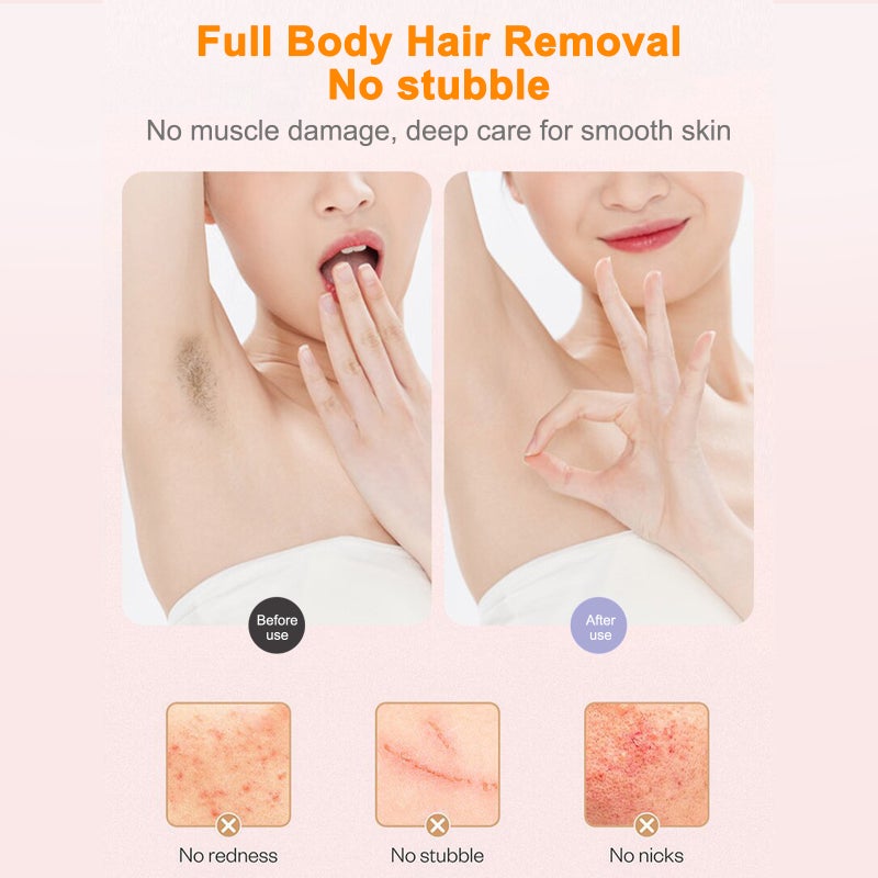 Double Head Electric Shaver Lip Hair Armpit Hair Shaver Private Intimate Epilator Leg Hair Trimmer - Image 3