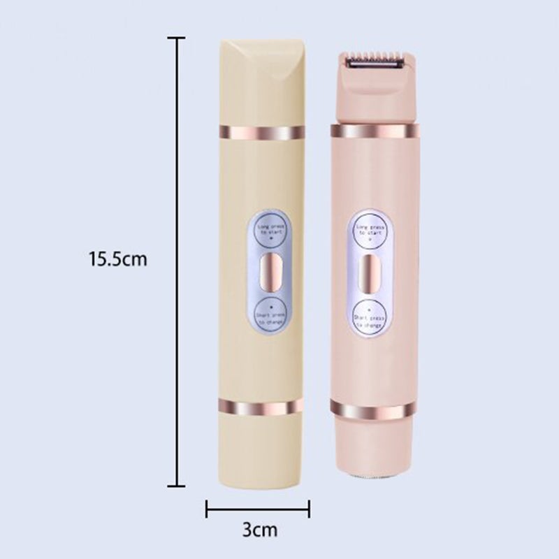 Double Head Electric Shaver Lip Hair Armpit Hair Shaver Private Intimate Epilator Leg Hair Trimmer - Image 2
