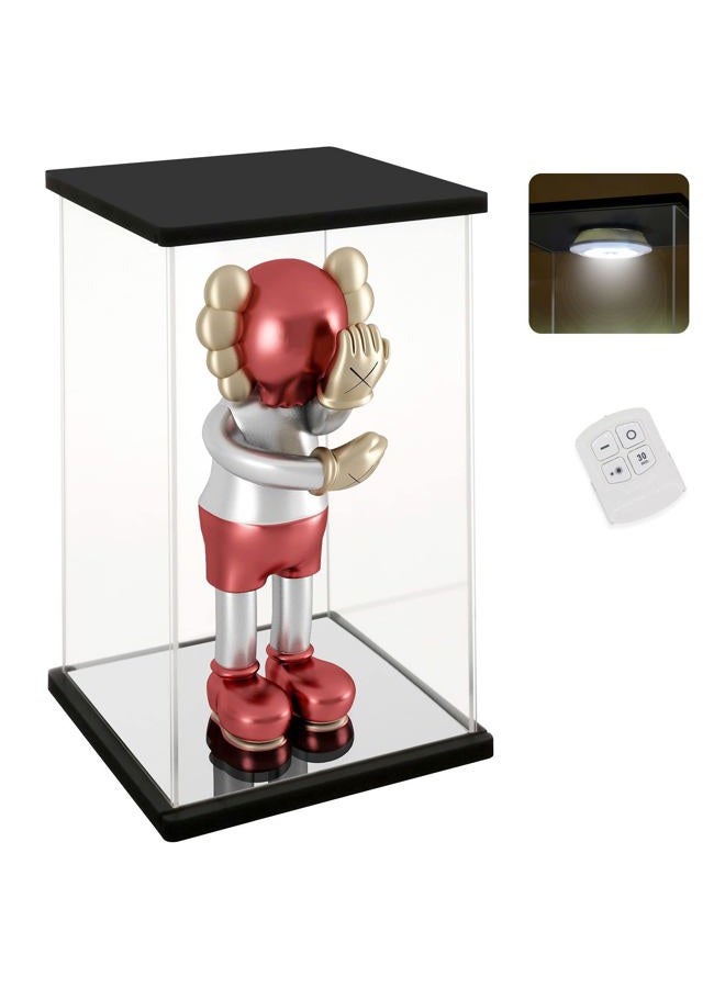 NONEMEY Clear Acrylic Display Case with Remote Control Light for 1000% Bearbrick, Dustproof Model Showcase Organizer Box, Display Case for Collectibles Bearbrick (15.7x12x30inch,40x30x76cm) - Image 1