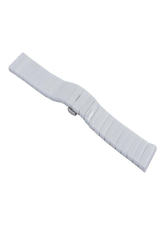 NIBEMINENT Replacement Ceramic Strap Watch Band 22mm For Huawei White - Image 5
