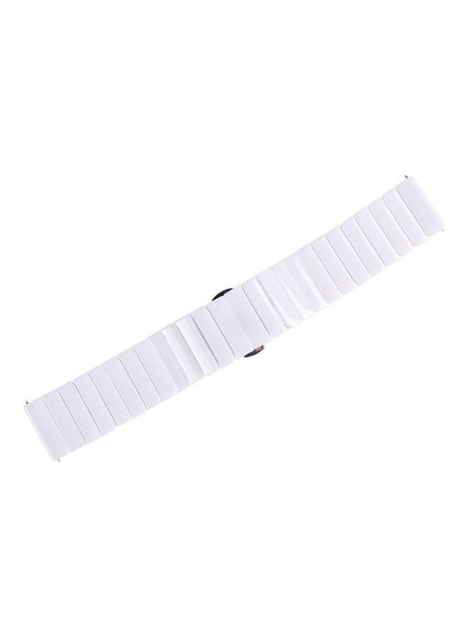 NIBEMINENT Replacement Ceramic Strap Watch Band 22mm For Huawei White - Image 4