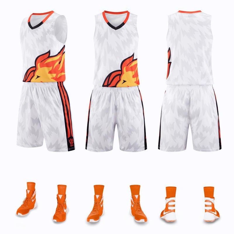 Generic Summer Mens Basketball Jersey Set A1033 1033 white