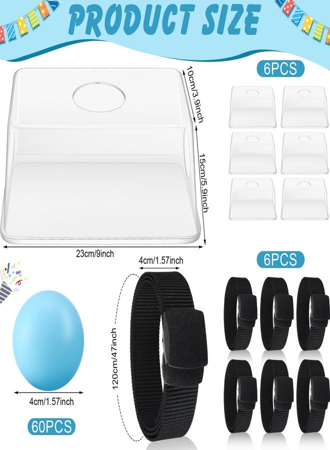 Vinsot 6 Sets Baby Shower Games Bridal Funniest Baby Shower Play, Interactive Shaking Balls for Boy or Girl, Table Tennis Twerk Game (Blue) - Image 5