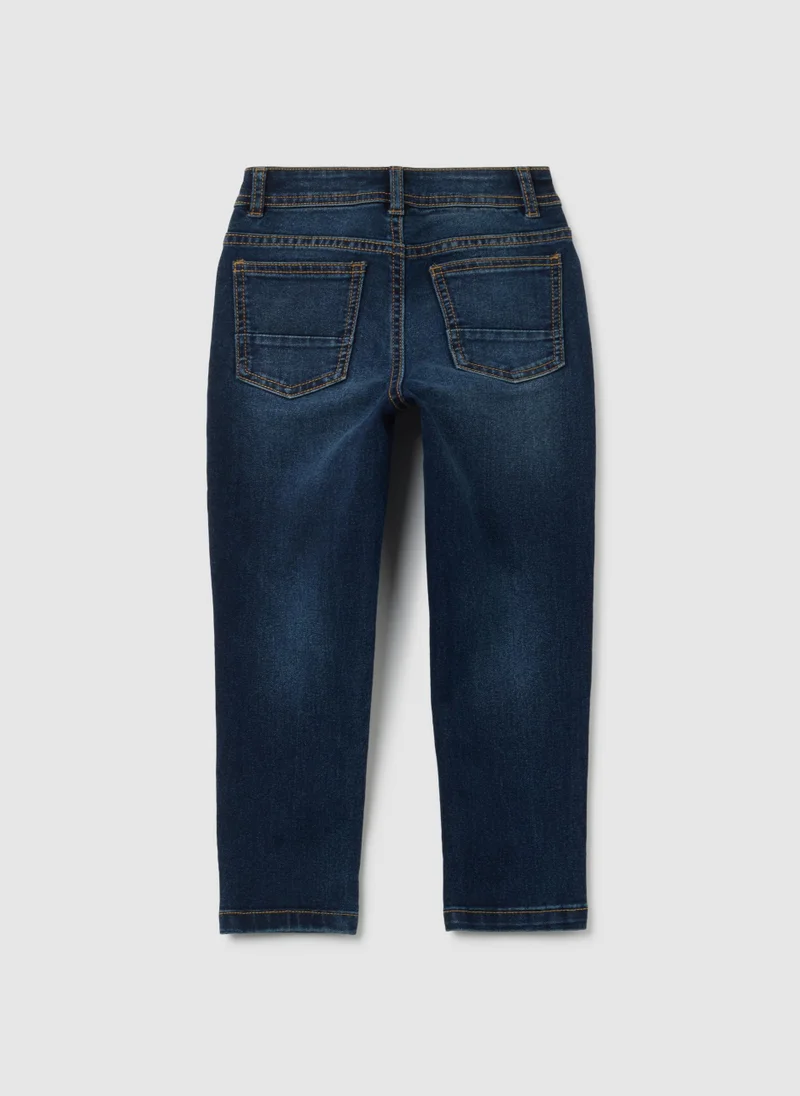 Ovs CHILDREN'S REGULAR FIT BLUE DENIM JEANS