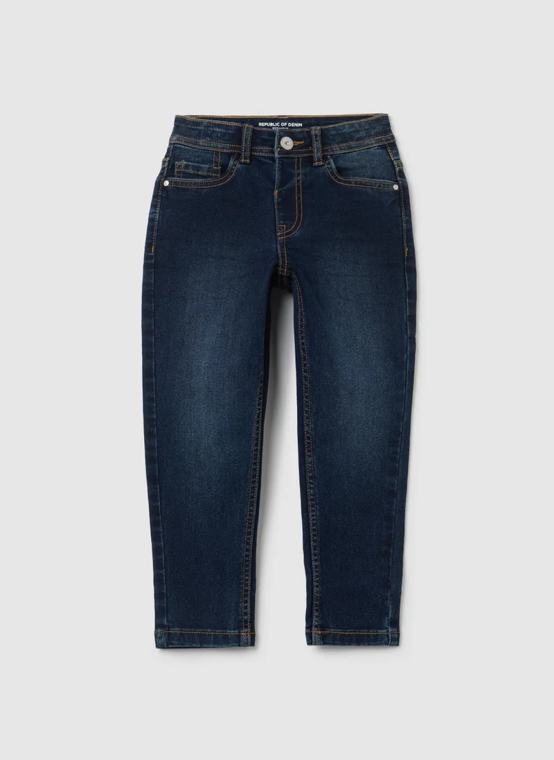 Ovs CHILDREN'S REGULAR FIT BLUE DENIM JEANS