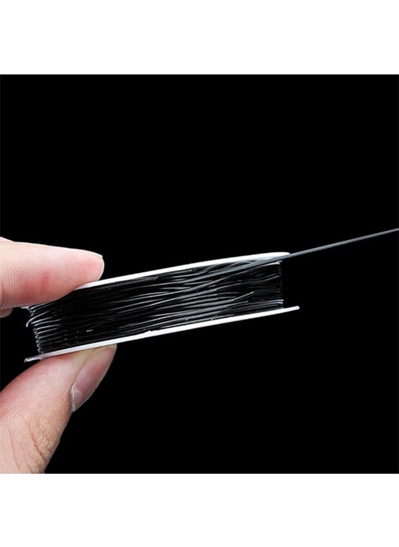 Crystal Tec 10m Roll 0.8mm Thick Clear Elastic Band for Crafts Jewelry Beading Making , 2 Pack  - Image 1