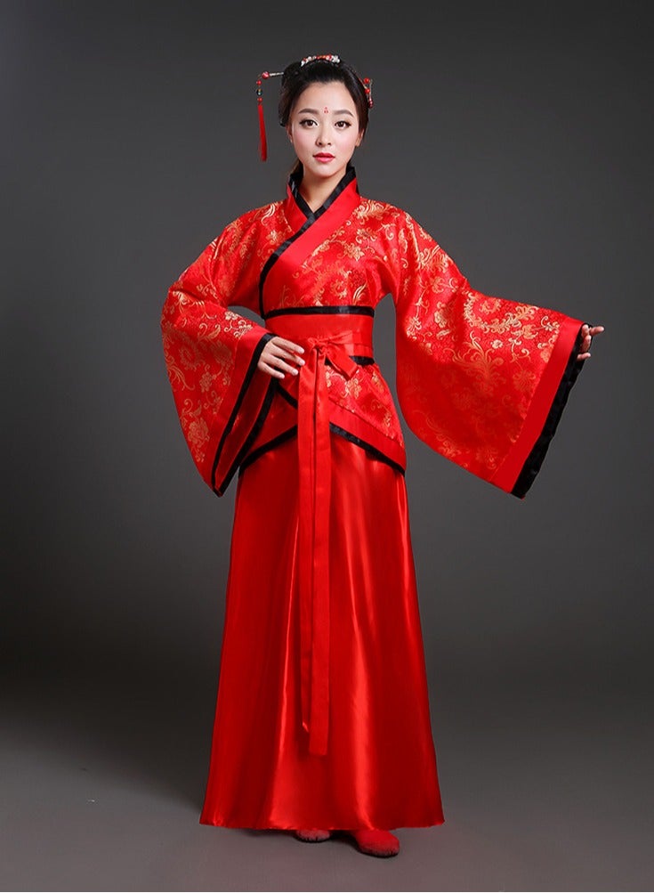 طقم زي تنكري نسائي من Hanfu Tang بتصميم ذيل الفينيق