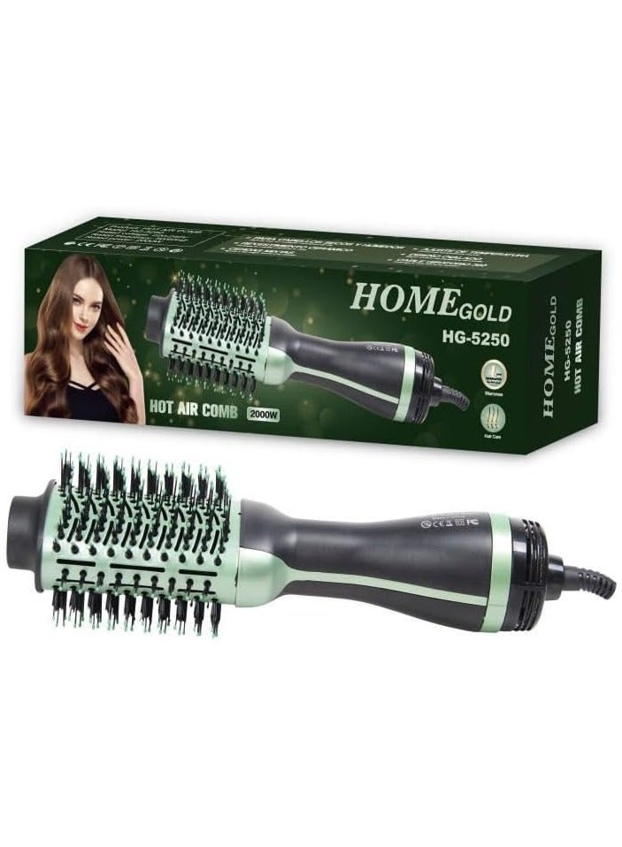 هوم جولد فرشة ومجفف استشوار شعر بقوة 2000 واط 3 في 1 من هوم جولد موديل HG- 5250