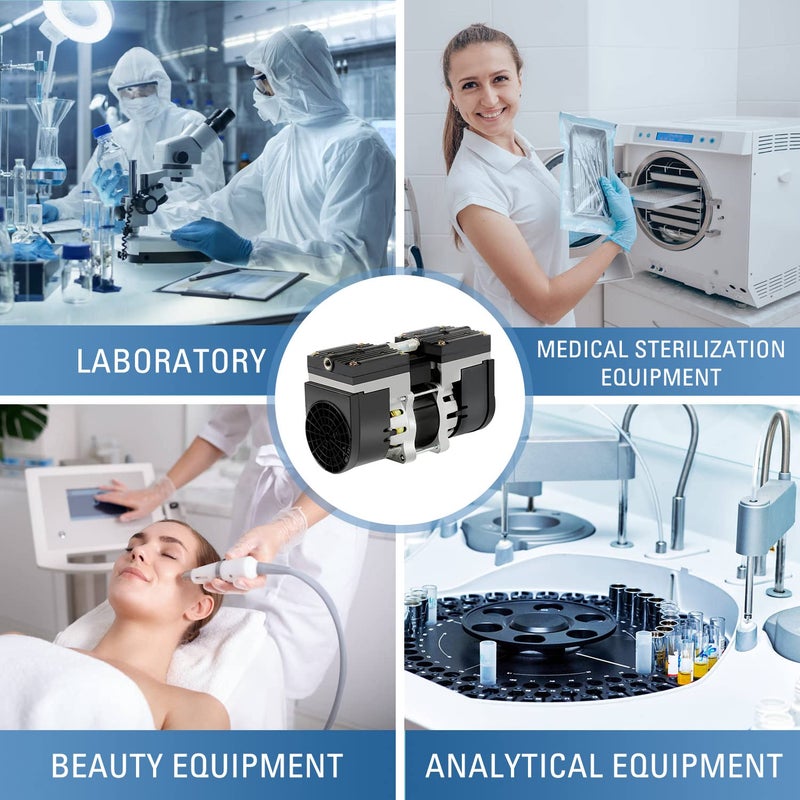 WIN مضخة فراغ مختبرية 24 لتر بدون زيت -95 كيلوباسكال مع فلتر هواء - Image 5