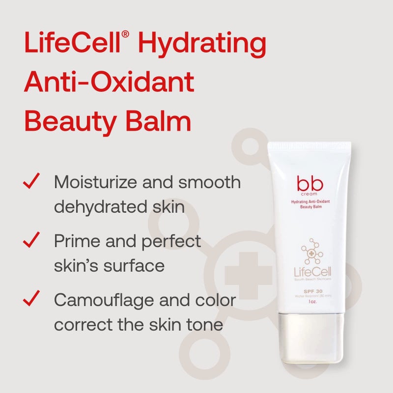 LifeCell Hydrating Antioxidant SPF 30 Tinted Anti Aging BB Cream (1 oz, Light) - Image 2